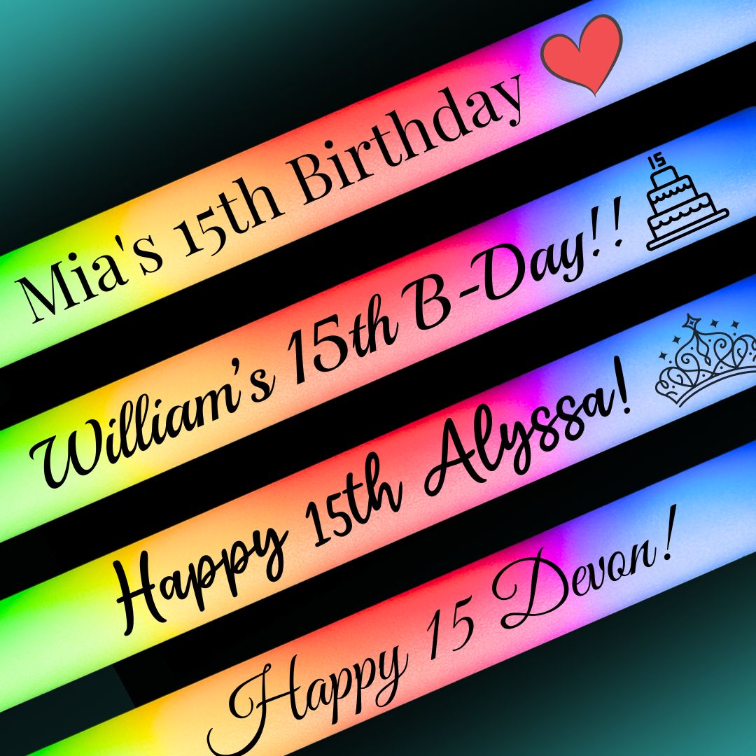 Custom-Made Glow Sticks