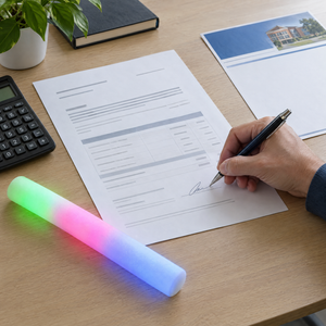 Approving a quote for LED glow sticks